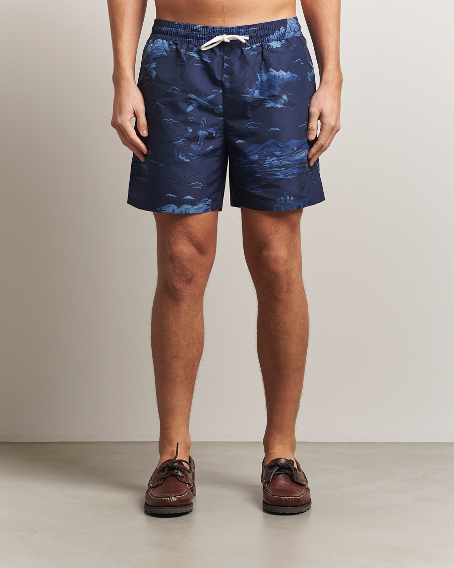 Herren | Badehosen | Polo Ralph Lauren | Traveler Printed Mid Trunk Spy Bear