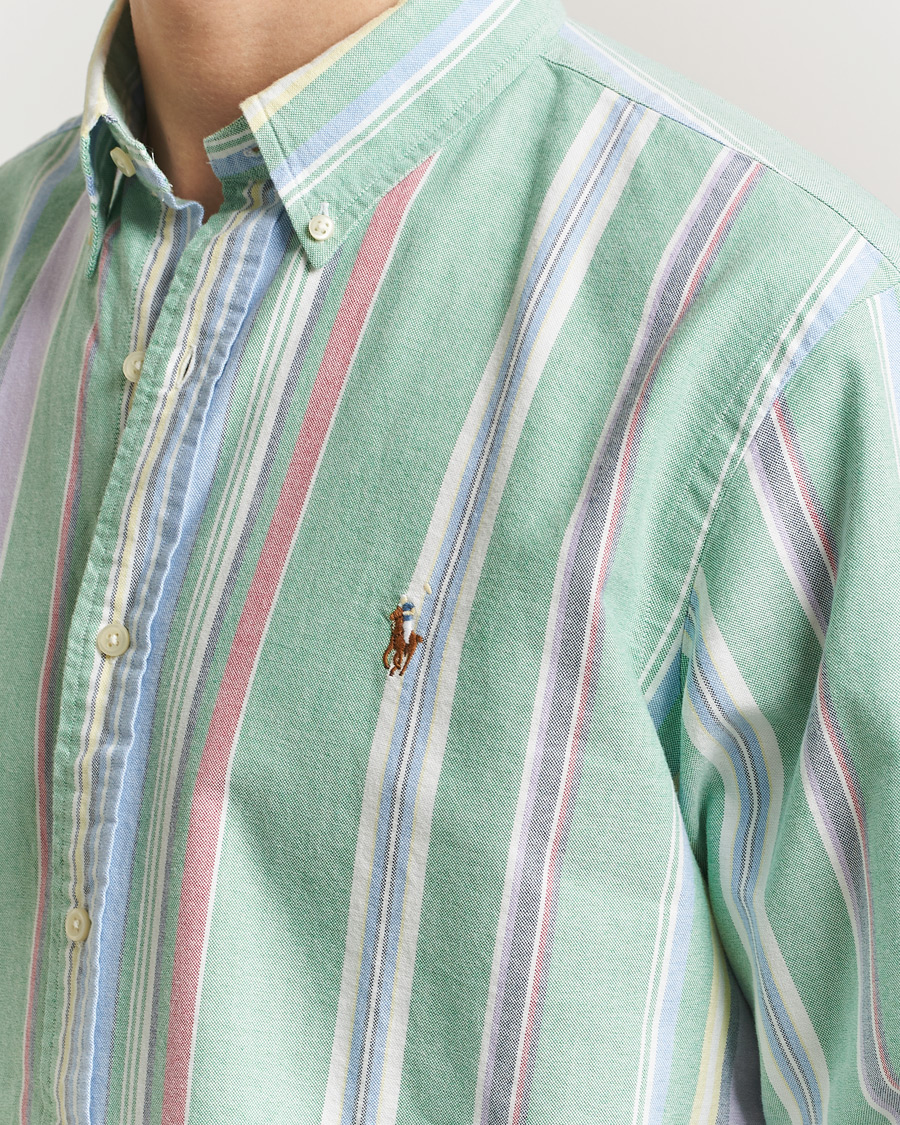 Herren | Hemden | Polo Ralph Lauren | Custom Fit Oxford Checked Shirt Green/Purple