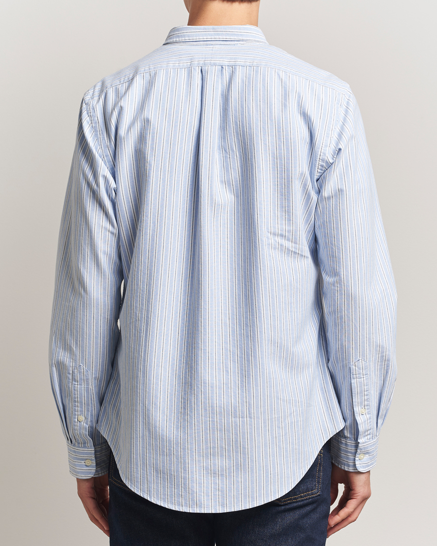 Herren | Hemden | Polo Ralph Lauren | Slim Fit Oxford Striped Shirt Light Blue/White