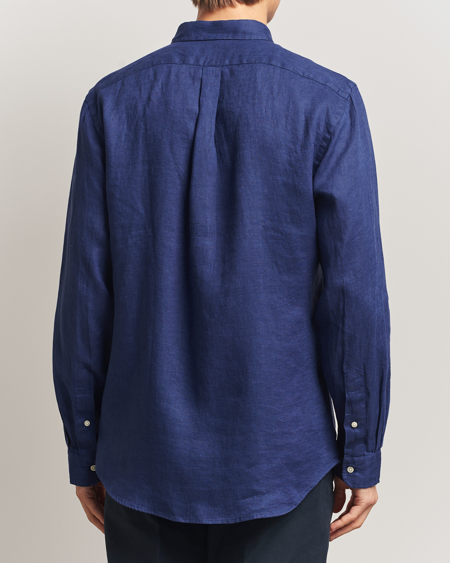 Herren | Hemden | Polo Ralph Lauren | Slim Fit Linen Shirt Navy