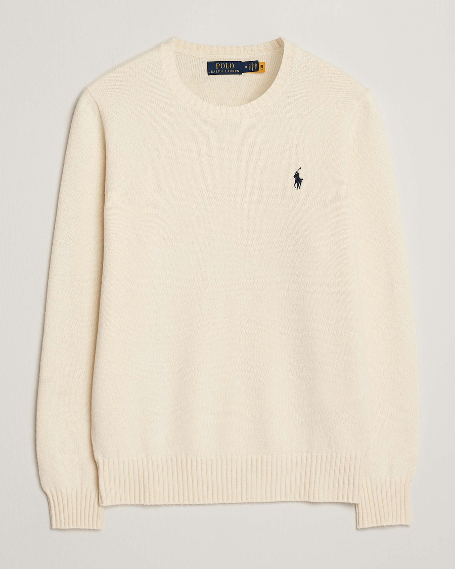 Herren | Pullover | Polo Ralph Lauren | Wool/Cashmere Crew Neck Andover Cream