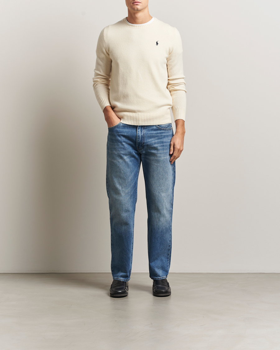 Herren | Pullover | Polo Ralph Lauren | Wool/Cashmere Crew Neck Andover Cream