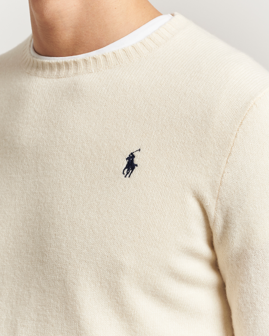 Herren | Pullover | Polo Ralph Lauren | Wool/Cashmere Crew Neck Andover Cream