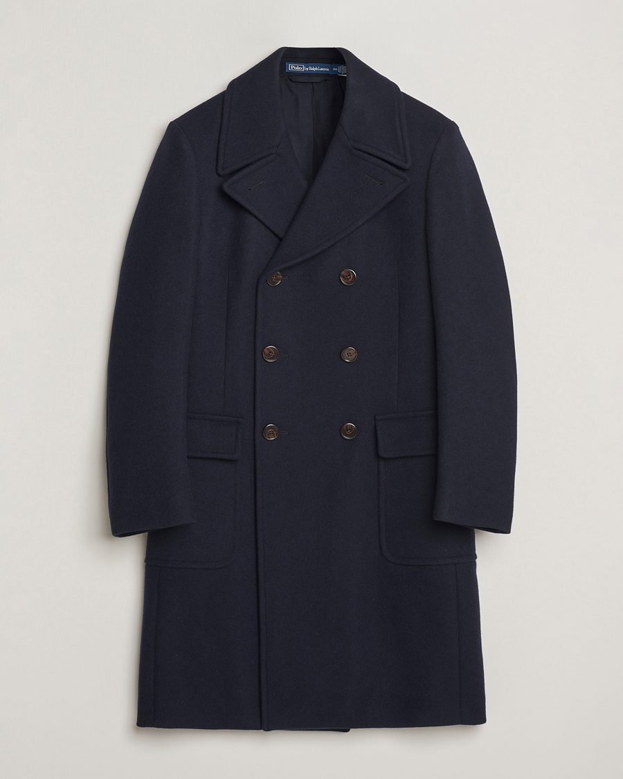 Herren | Jacken | Polo Ralph Lauren | Double Breasted Top Wool Coat Navy