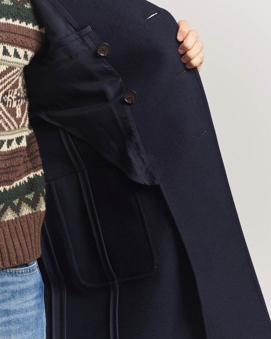 Herren | Jacken | Polo Ralph Lauren | Double Breasted Top Wool Coat Navy