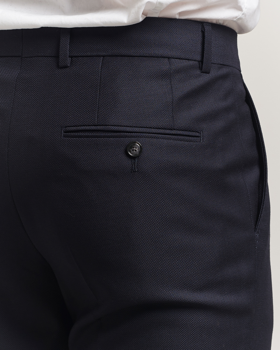 Herren | Anzüge | BOSS BLACK | Huge Structured Wool Suit Dark Blue