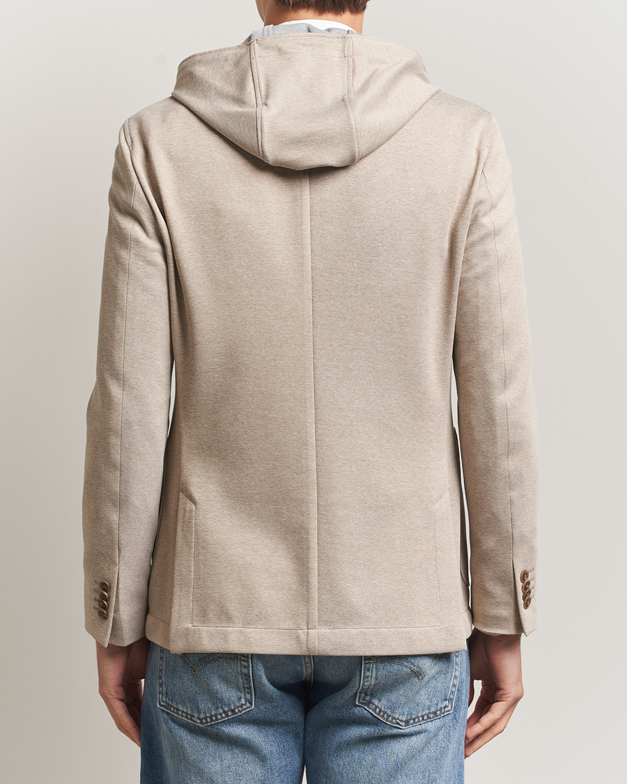 Herren | Sakkos | BOSS BLACK | Hanry Hooded Jersey Blazer Dark Beige