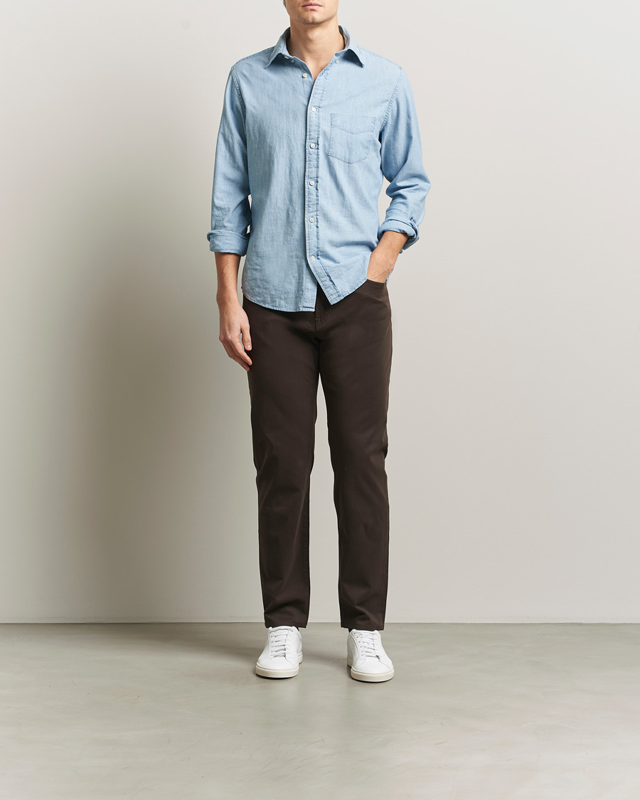 Herren | Hosen | BOSS BLACK | Re.Maine Cotton 5-Pocket Pants Dark Brown