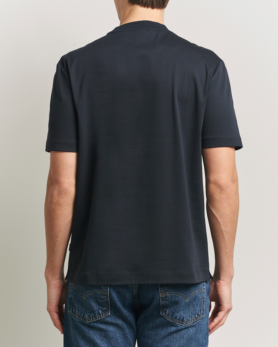 Herren | T-Shirts | BOSS BLACK | Taut Regular Fit T-Shirt Dark Blue