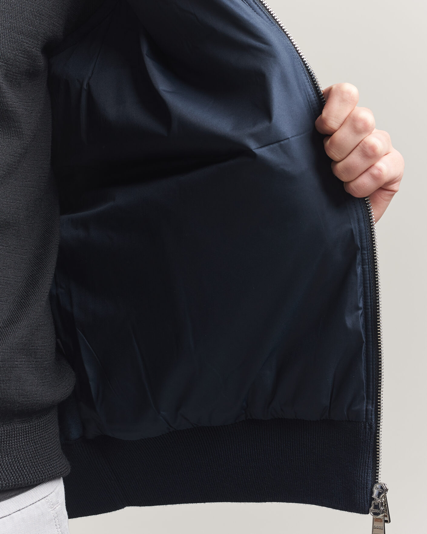 Herren | Westen | BOSS BLACK | Urwin Cotton/Wool Vest Dark Blue