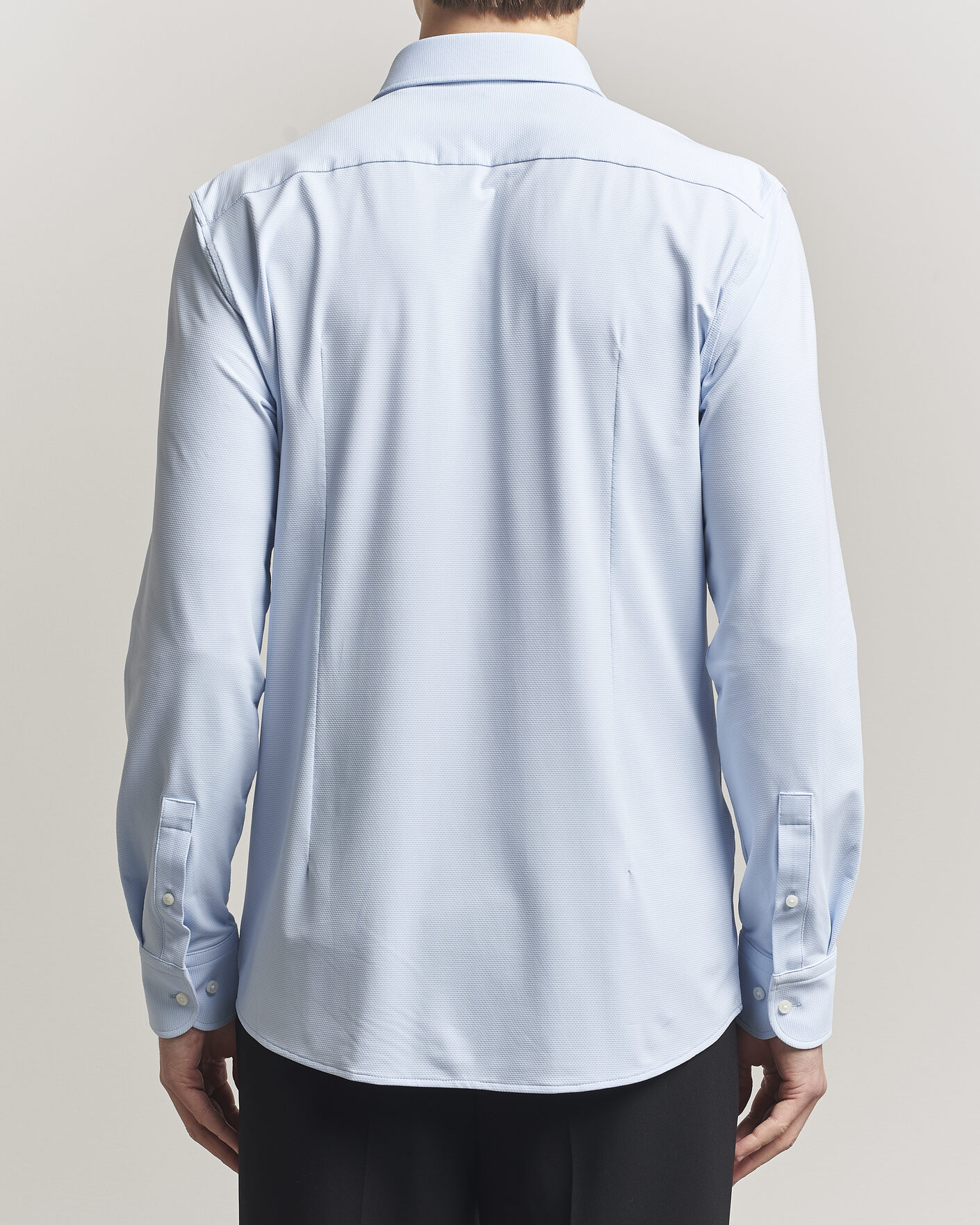Herren | Hemden | BOSS BLACK | Hank Structured Jersey Shirt Light Blue