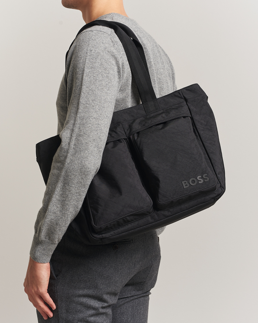 Herren | Taschen | BOSS BLACK | Catch Nylon Tote Bag Black