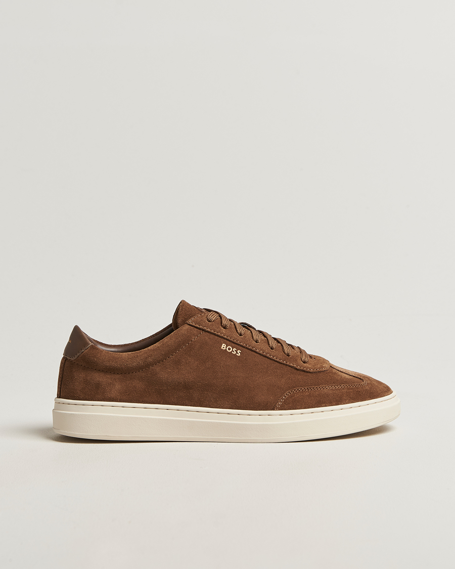 Herren | Sneaker | BOSS BLACK | Kieran Suede Sneaker Medium Beige
