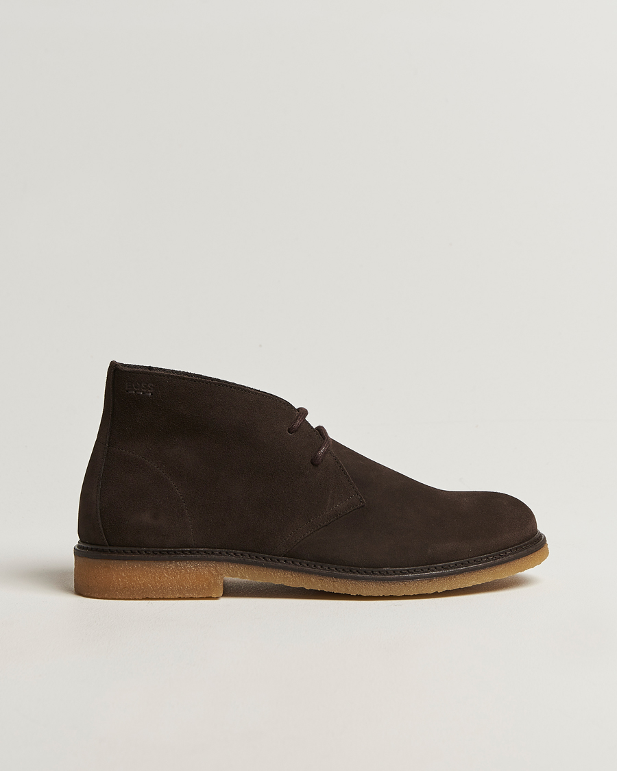 Herren | Boots | BOSS BLACK | Kope Suede Desert Boots Dark Brown