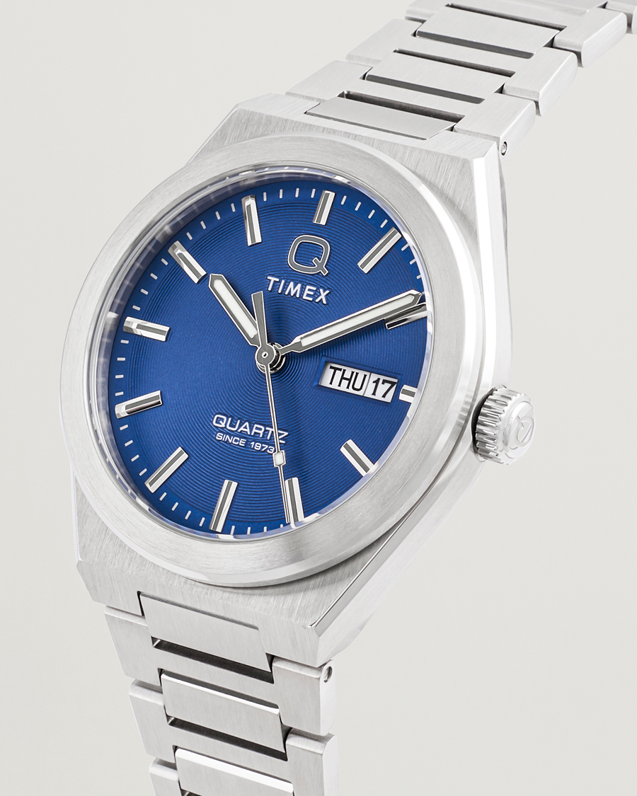 Herren | Timex Q Continental Day/Date 38mm Blue Dial | Timex | Q Continental Day/Date 38mm Blue Dial
