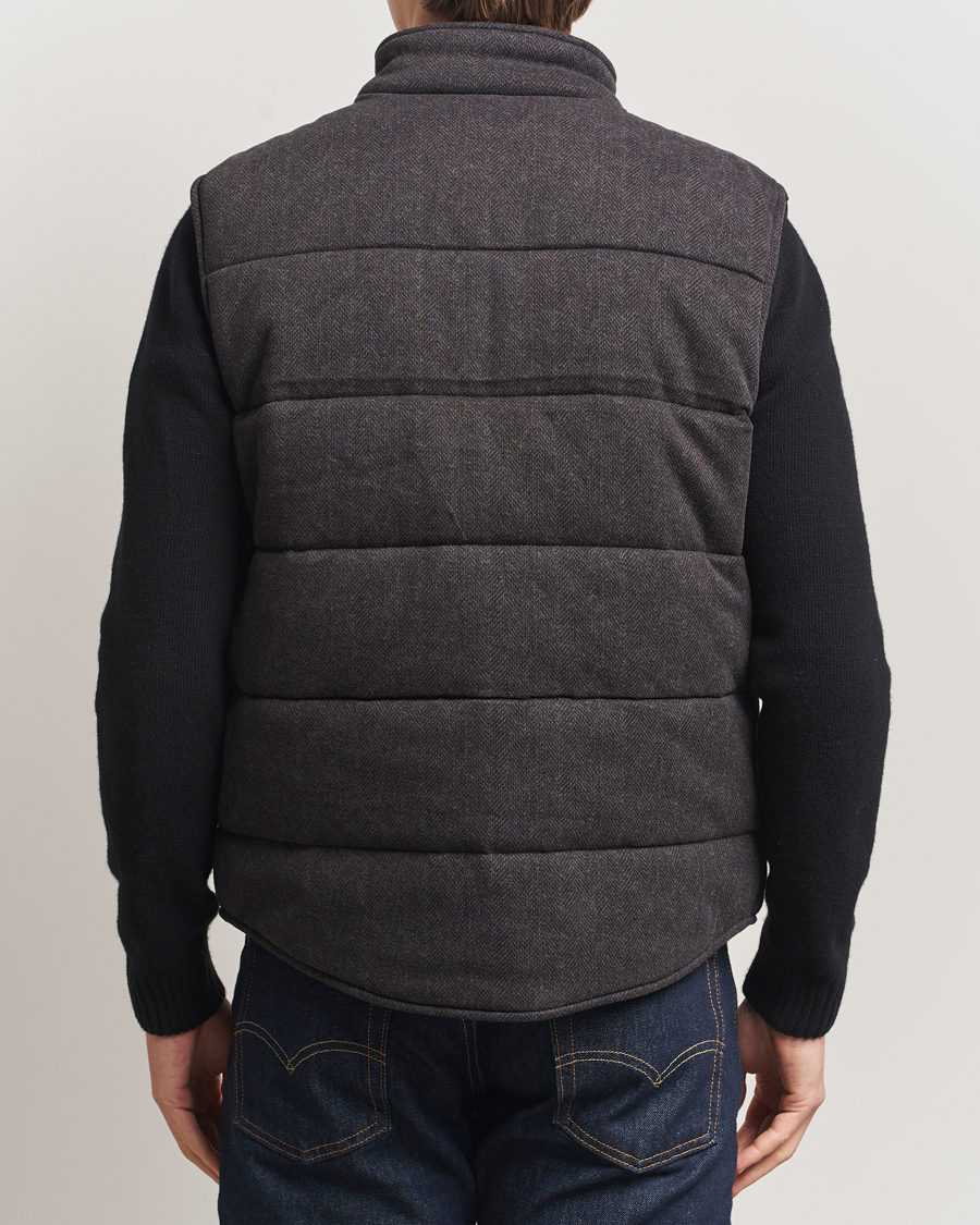 Herren | Westen | Polo Ralph Lauren | Knitted Herringbone Vest Dark Charcoal Heather