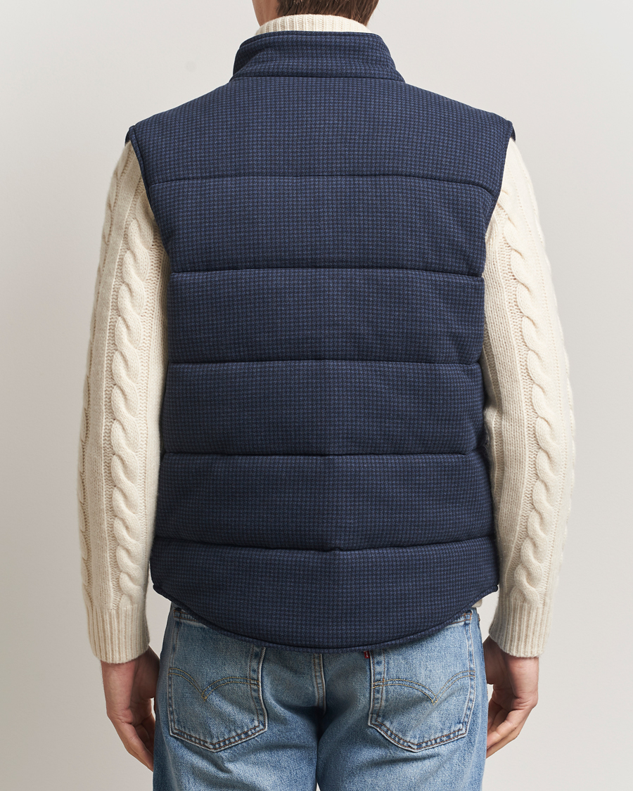 Herren | Westen | Polo Ralph Lauren | Knitted Dogtooth Vest Winter Navy Heather