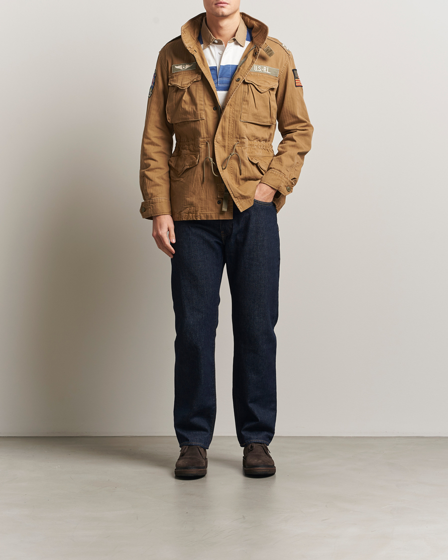 Herren | Jacken | Polo Ralph Lauren | Herringbone Field Patch Jacket Sandsurf