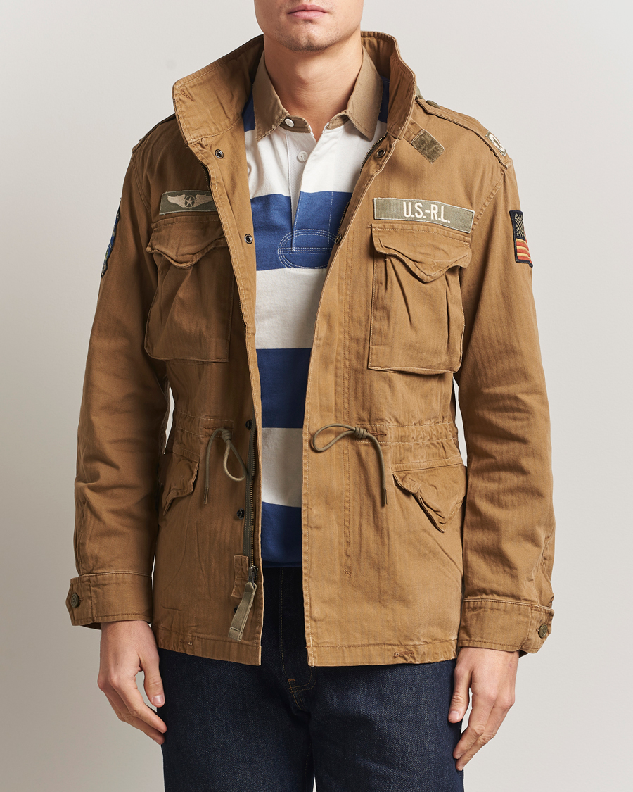 Herren | Jacken | Polo Ralph Lauren | Herringbone Field Patch Jacket Sandsurf
