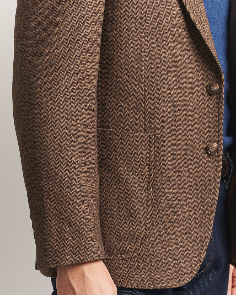 Herren | Sakkos | Polo Ralph Lauren | Herringbone Single Breasted Sportcoat Brown/Tan