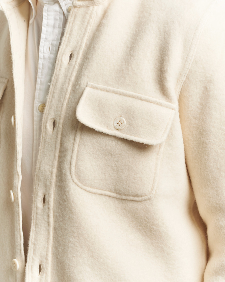 Herren | Hemden | Polo Ralph Lauren | Felted Wool Pocket Shirt Andover Cream