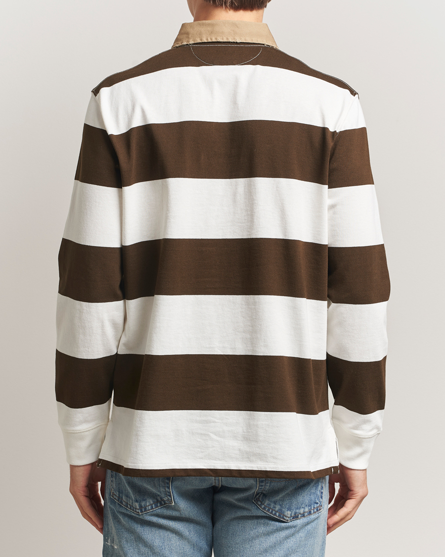 Herren | Pullover | Polo Ralph Lauren | Long Sleeve Rugby Sweater Dark Brown/Cream