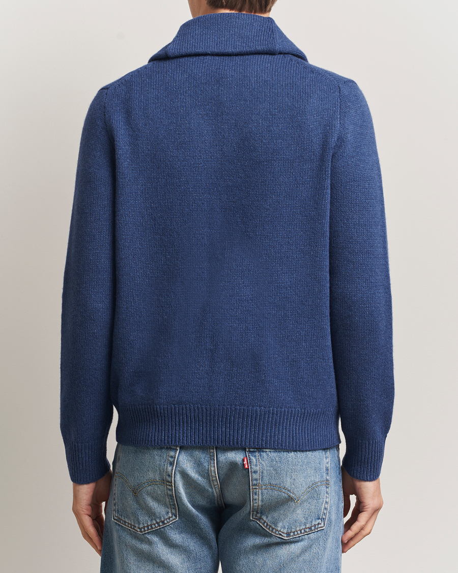 Herren | Pullover | Polo Ralph Lauren | Wool/Cashmere Shawl Collar Cardigan Navy Heather