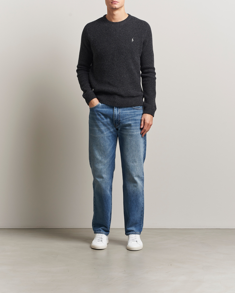 Herren | Pullover | Polo Ralph Lauren | Cotton/Wool Pullover Dark Granite Heather