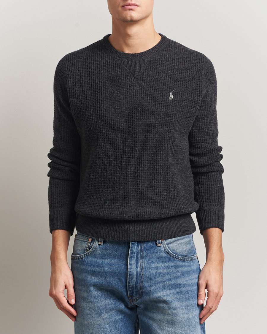 Herren | Pullover | Polo Ralph Lauren | Cotton/Wool Pullover Dark Granite Heather