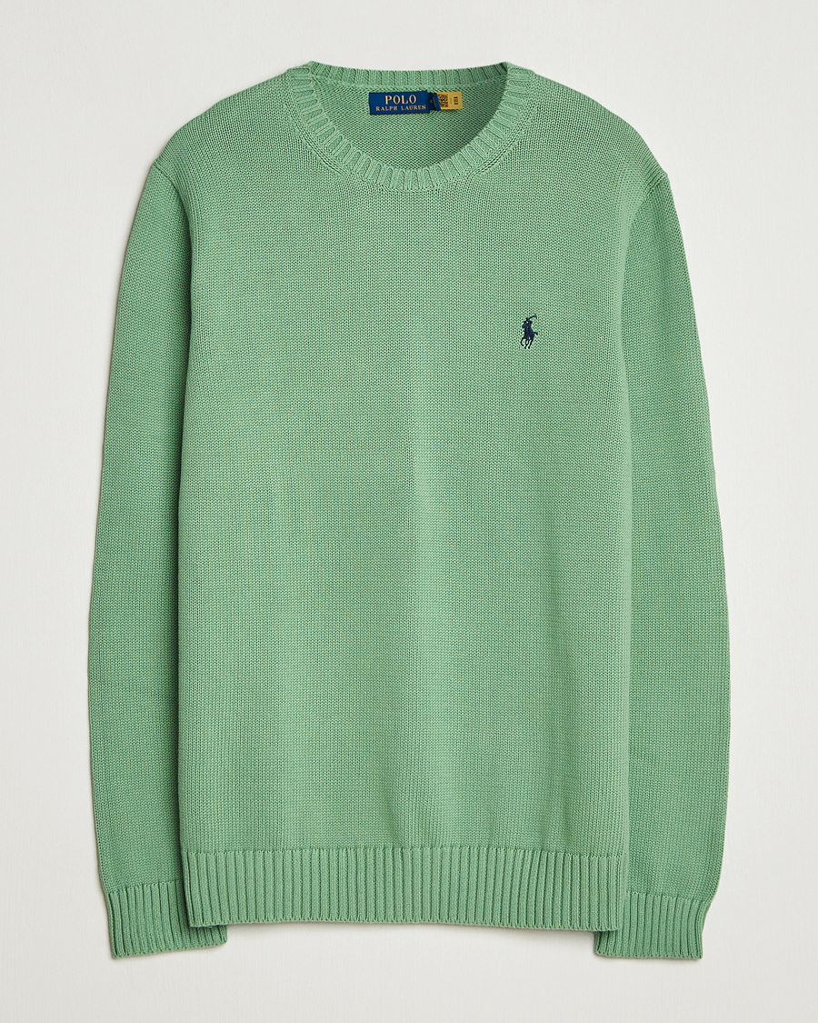 Herren | Pullover | Polo Ralph Lauren | Cotton Crew Neck Sweater Outback Green