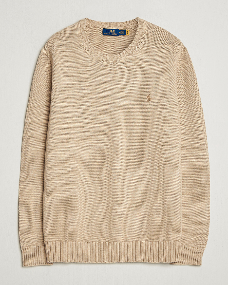 Herren | Pullover | Polo Ralph Lauren | Cotton Crew Neck Sweater Dune Melange