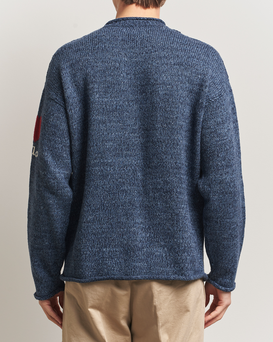 Herren | Pullover | Polo Ralph Lauren | Cotton Flag Sweater Blue Marl