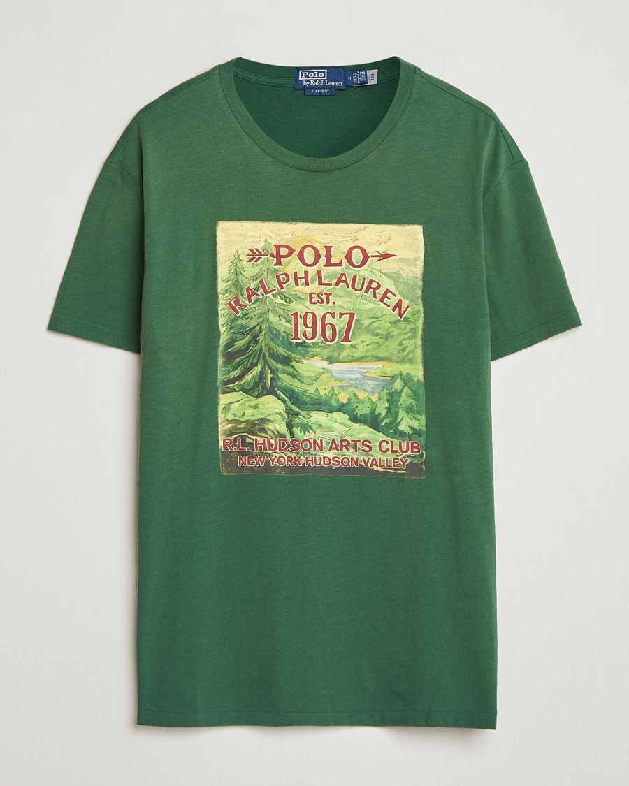 Herren | T-Shirts | Polo Ralph Lauren | Printed T-Shirt Grass Green