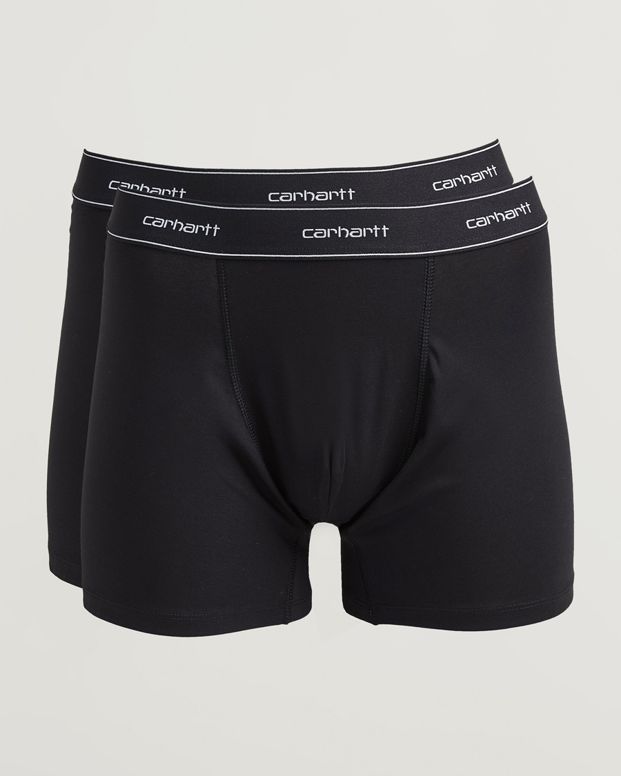 Herren | Unterwäsche | Carhartt WIP | 2-Pack Cotton Trunks Black