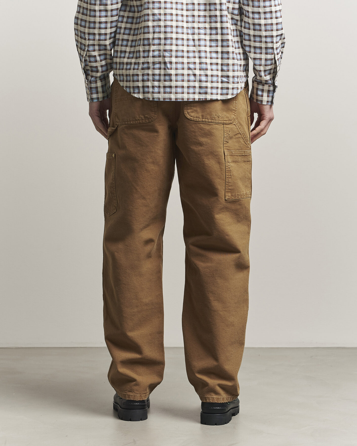 Herren | Hosen | Carhartt WIP | Double Knee Pants Hamilton Brown Grind Washed