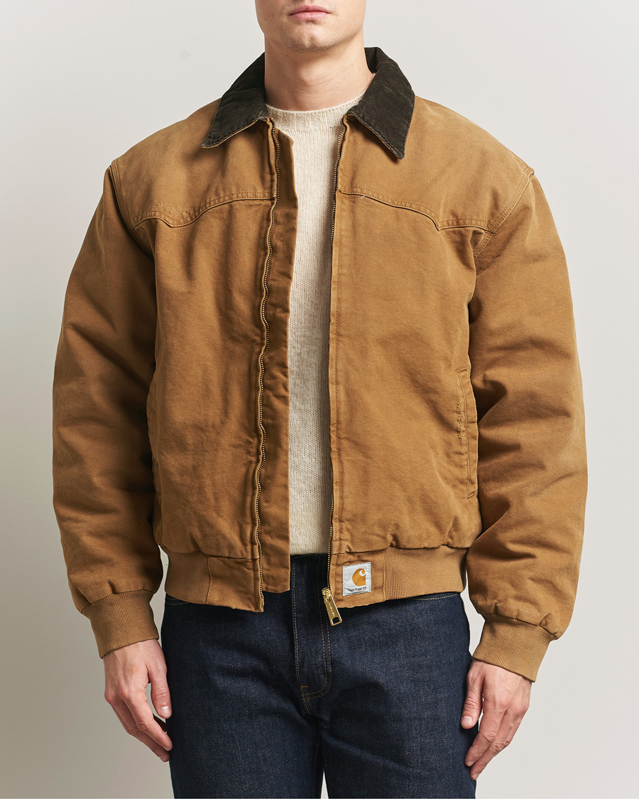 Herren | Jacken | Carhartt WIP | OG Santa Fee Jacket Hamilton Brown Grind Washed