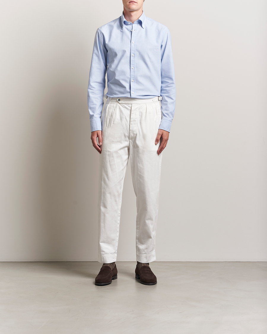 Herren | Hemden | Stenströms | Regular Fit Oxford Shirt Light Blue