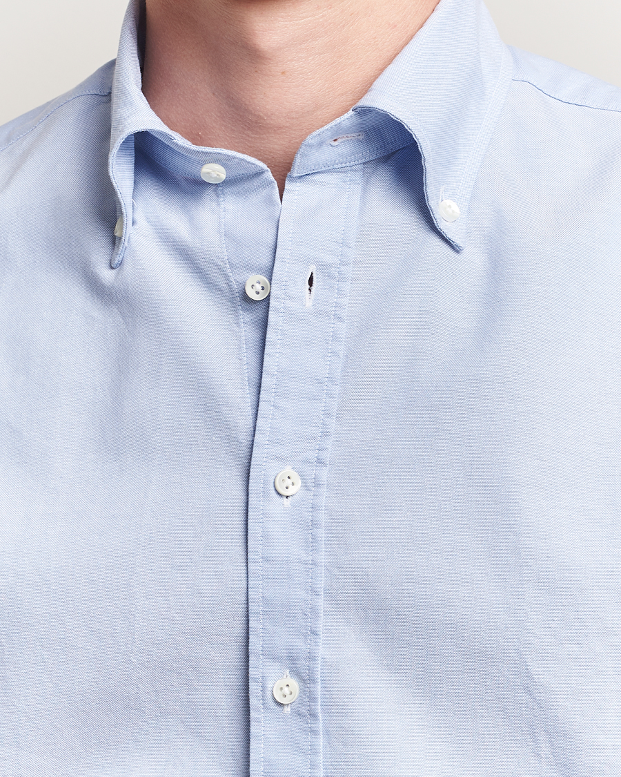 Herren | Hemden | Stenströms | Regular Fit Oxford Shirt Light Blue