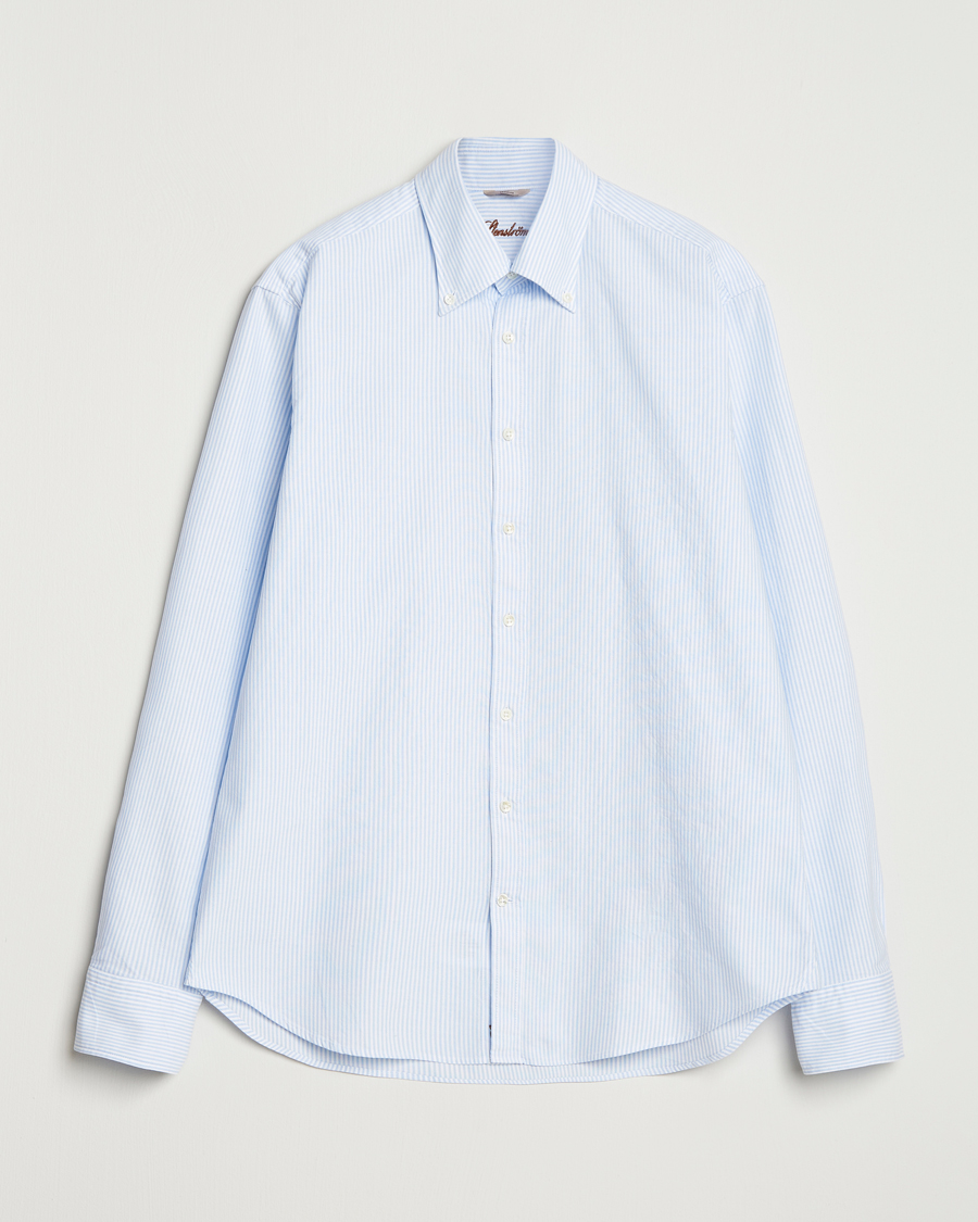 Herren | Hemden | Stenströms | Regular Fit Oxford Shirt Blue/White