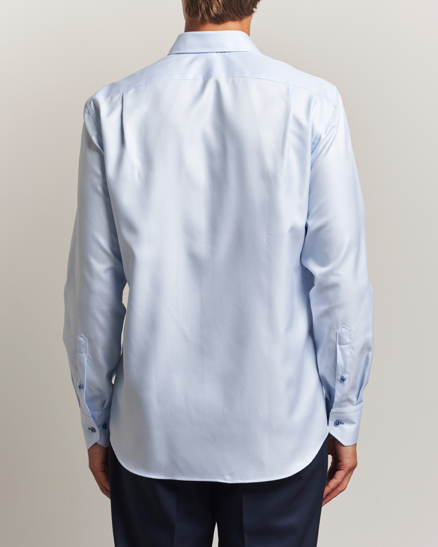 Herren | Hemden | Stenströms | Regular Fit Contrast Shirt Light Blue