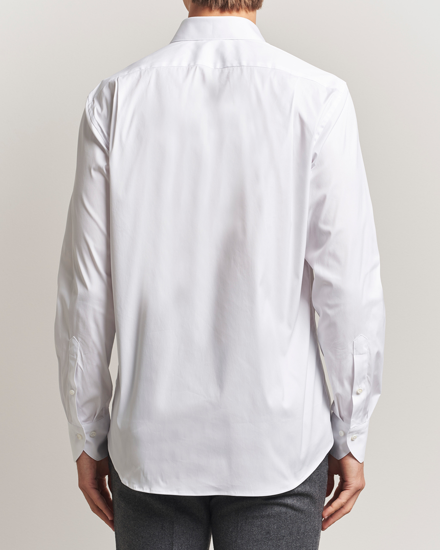 Herren | Hemden | Stenströms | Regular Fit Cotton Stretch Shirt White