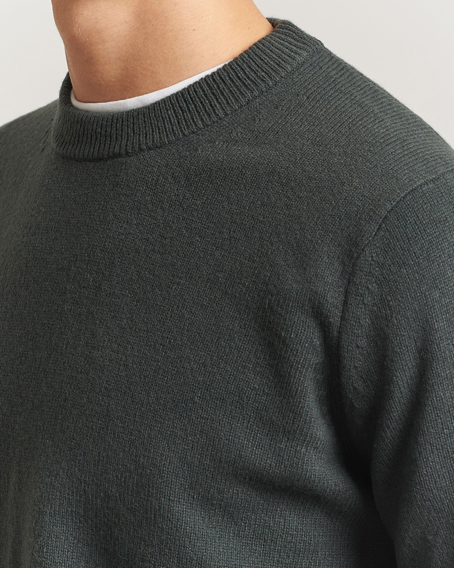 Herren | Pullover | Samsøe Samsøe | Isak Knitted Crew Neck Dark Evergreen