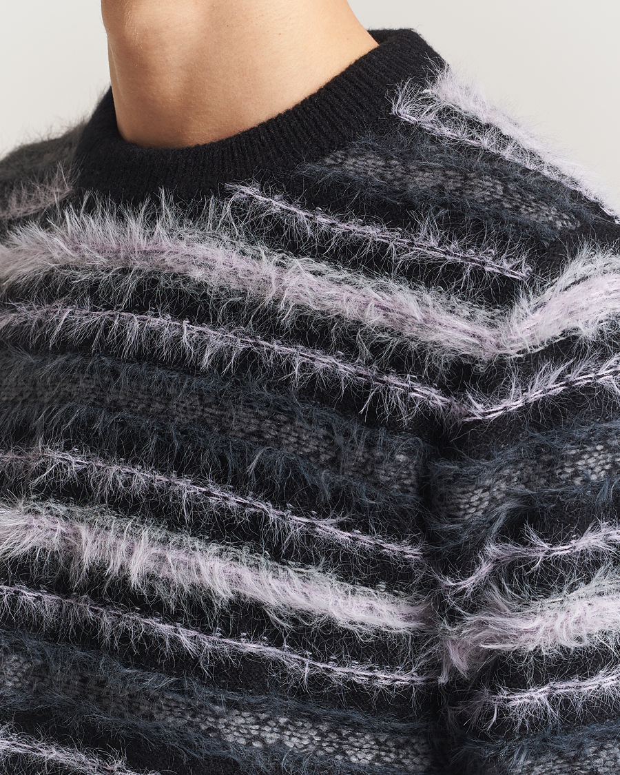 Herren | Pullover | Samsøe Samsøe | Finnley Striped Knitted Sweater Black Multi