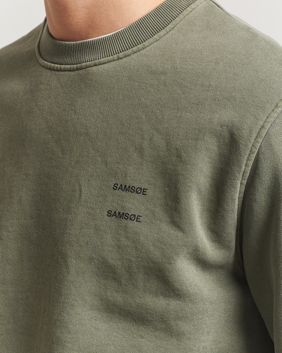 Herren | Pullover | Samsøe Samsøe | Joel Organic Cotton Washed Sweatshirt Castor Grey