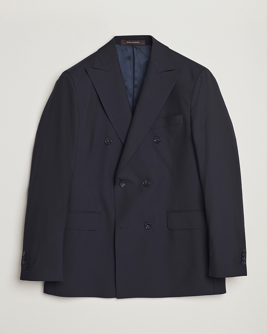 Herren | Sakkos | Oscar Jacobson | Farris Wool Blazer Navy