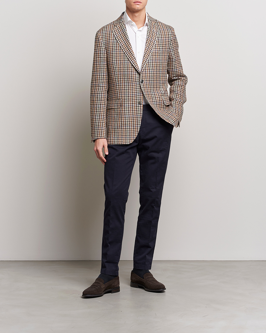 Herren | Hosen | Oscar Jacobson | Danwick Cotton Trousers Navy