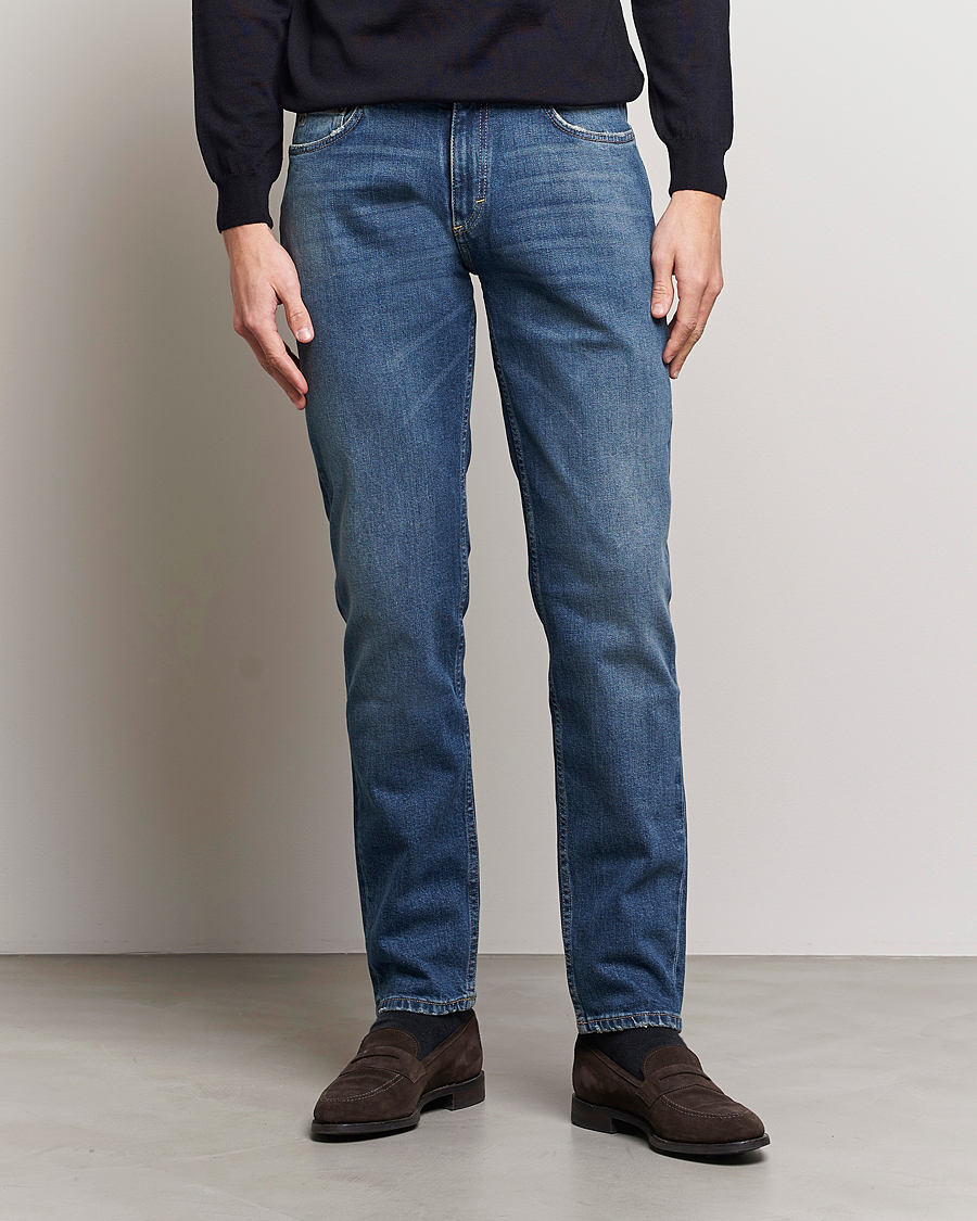 Herren | Hosen | Oscar Jacobson | Albert Cotton Stretch Jeans Vintage Wash