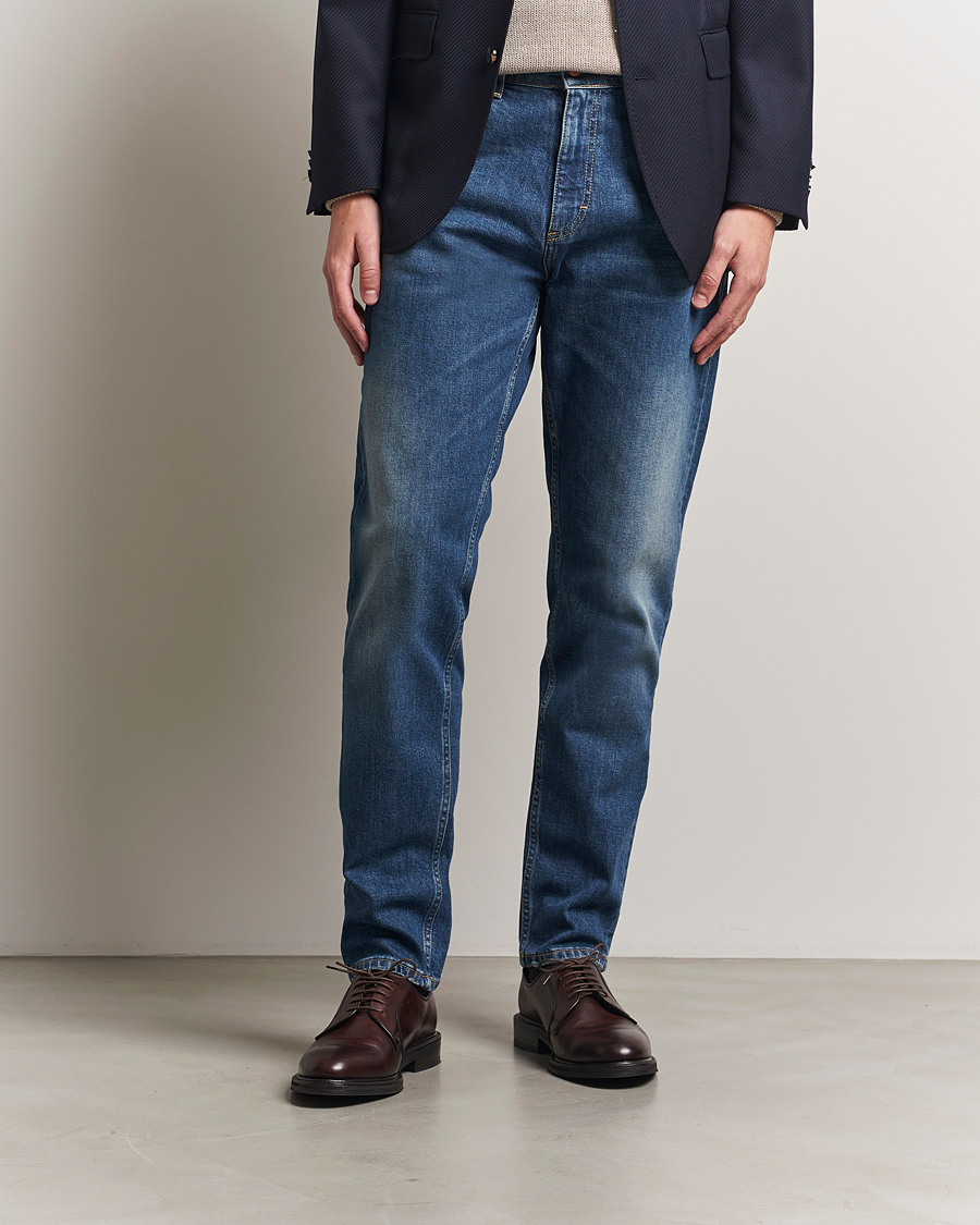 Herren | Hosen | Oscar Jacobson | Karl Cotton Stretch Jeans Vintage Wash