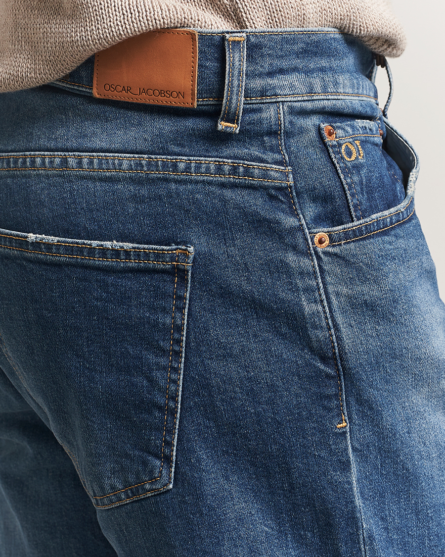 Herren | Hosen | Oscar Jacobson | Karl Cotton Stretch Jeans Vintage Wash
