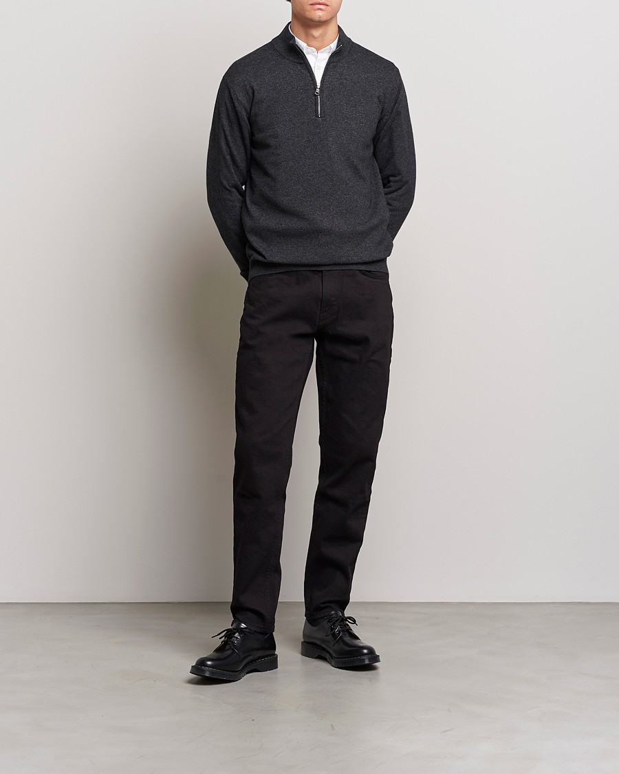 Herren | Hosen | Oscar Jacobson | Karl Cotton Stretch Jeans Black